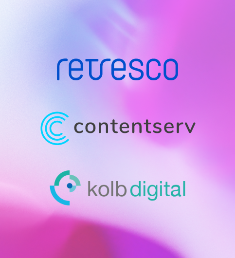 Presse Connector - Logos von Retresco, contentserv und kolb digital